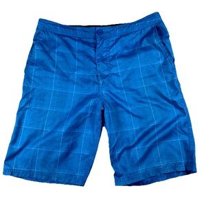 Mambo Australia Board Shorts Men’s 32 Blue‎ Checker Pattern